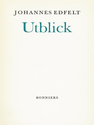 cover image of Utblick